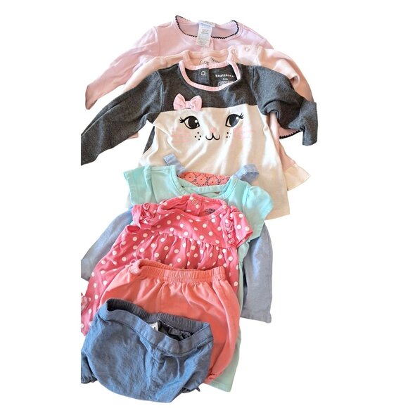 Baby Girl Clothing Lot 3-6 Months 40 + Rompers Swimsuits One Piece Pants Etc - Picture 3 of 10